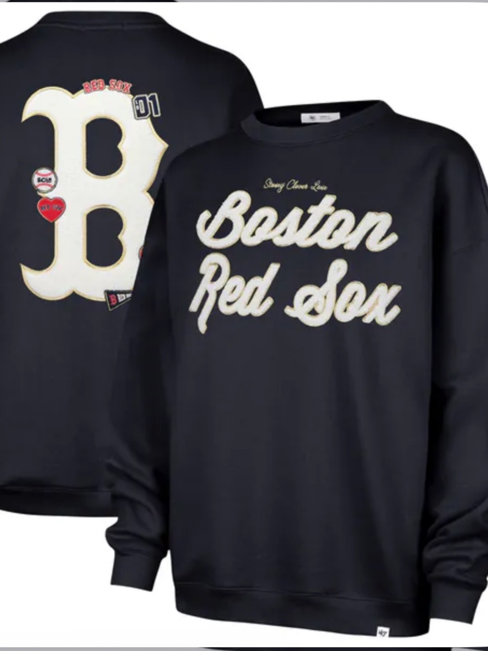 Boston Red Sox Navy Crewneck Sweatshirt